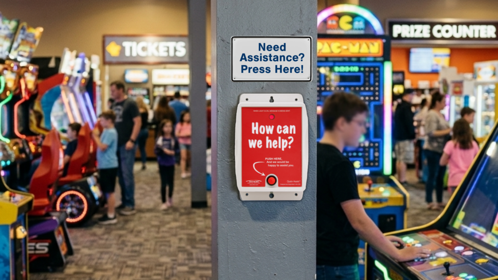 Nation’s Largest Entertainment & Interactive Gaming Restaurant Chain Delivers an Immersive and Engaging Guest Experience with Ritron Wireless Call Buttons.